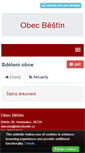 Mobile Screenshot of obecbestin.cz